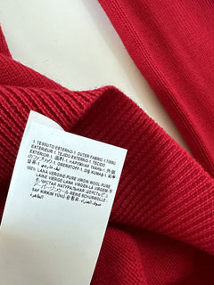 Versace Medusa Logo Wool Knit Sweater Red 52 (XL) Italy 1002719 NWT $950