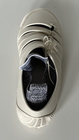 Bottega Veneta Tech Knit Rubber White Climber Sneakers 12 US 658725 IT NIB $750