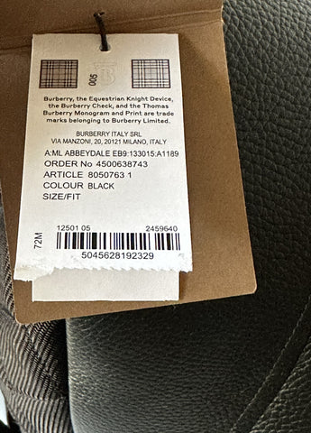 Burberry Abbeydale Leather Logo Backpack Black  80507631 NWT $1650