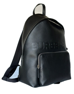 Burberry Abbeydale Leather Logo Backpack Black  80507631 NWT $1650