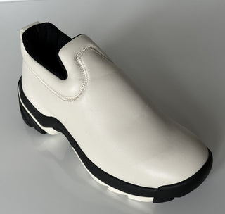 Bottega Veneta Men's Neutral Lagoon Nappa Leather Sneakers 8 US 667069 NIB $890