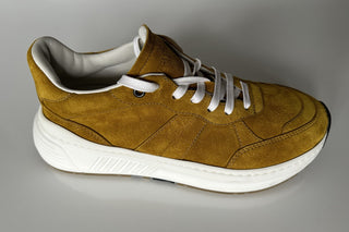 Bottega Veneta Mens Scarpa Pelle Suede Sneakers 7 US 565646 7731 IT NIB $790