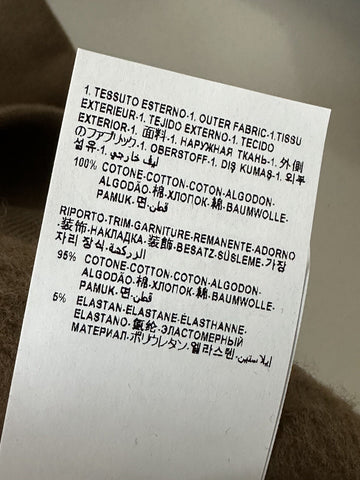 Versace Greek Key and Versace Logo Khaki Cotton Sweatshirt S 1008283 NWT $800