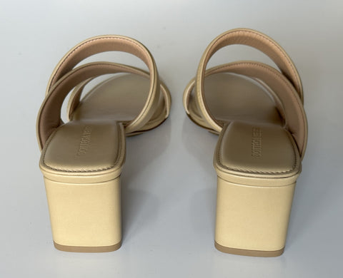 Bottega Veneta Calf Leather Mule Sandals Shoes Cane Sugar 10 US 651376 NIB $840