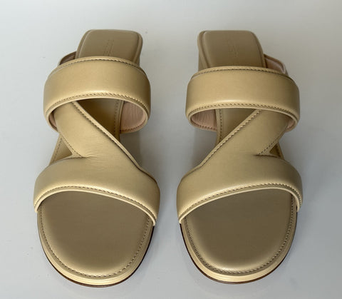 Bottega Veneta Calf Leather Mule Sandals Shoes Cane Sugar 10 US 651376 NIB $840