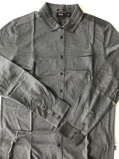 BOSS Hugo Boss 'Onara-01' Long Sleeve Slim Fit Shirt M Grey NWT $195
