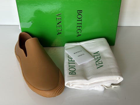 Bottega Veneta Matt Rubber Brown Climber Sneakers 9 US 658726 IT NIB $620