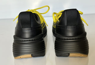 Bottega Veneta Mens Leather Black/Yellow Sneakers 7.5 US 578305 1013 NIB $950