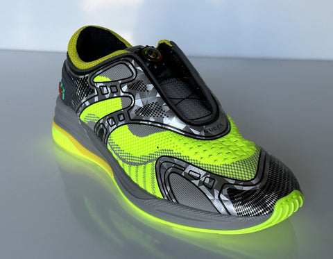 Gucci Ultrapace R Sneakers In Black and Green 6.5 US (Gucci 6) 620337 IT NIB