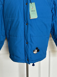 Gucci Men's Mickey Mouse Disney Blue Jacket with Hoodie Large (42 US) 608978 NWT