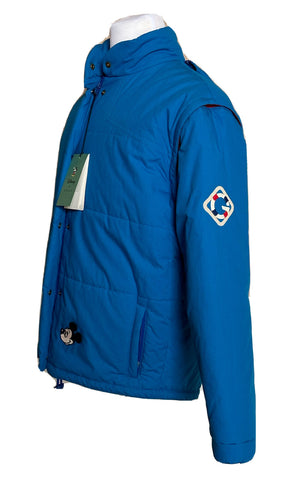 Gucci Men's Mickey Mouse Disney Blue Jacket with Hoodie Large (42 US) 608978 NWT