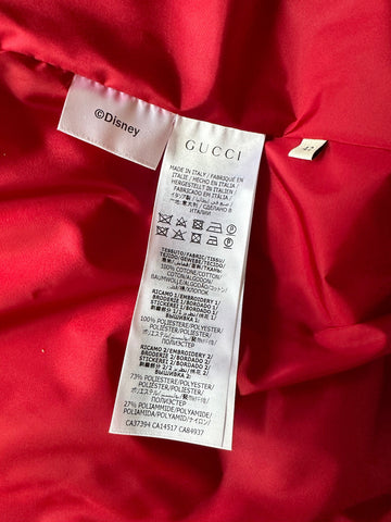 Gucci Men's Mickey Mouse Disney Blue Jacket with Hoodie Large (42 US) 608978 NWT