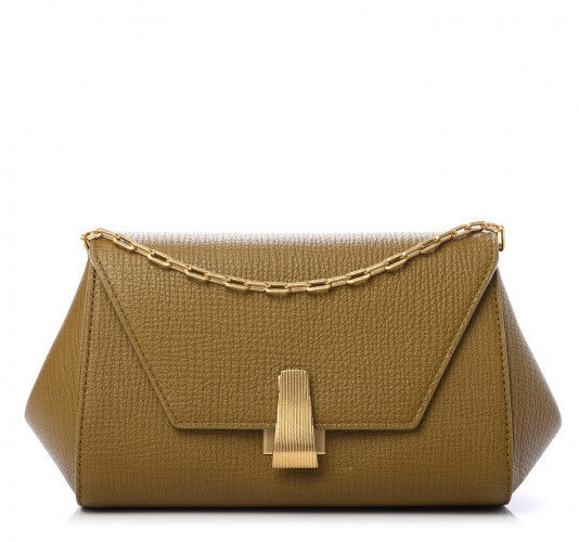 Bottega Veneta Calfskin Grainy Textured Mini Bag Mustard/Gold 608798 NWT $1850