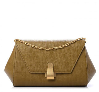 Bottega Veneta Calfskin Grainy Textured Mini Bag Mustard/Gold 608798 NWT $1850