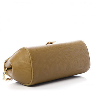 Bottega Veneta Calfskin Grainy Textured Mini Bag Mustard/Gold 608798 NWT $1850