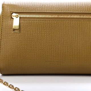 Bottega Veneta Calfskin Grainy Textured Mini Bag Mustard/Gold 608798 NWT $1850