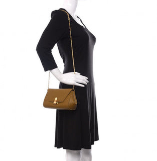 Bottega Veneta Calfskin Grainy Textured Mini Bag Mustard/Gold 608798 NWT $1850