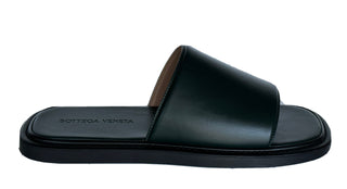 Bottega Veneta Men's Vienna Calf Leather Sandals Inkwell 7 US 667087 NIB $690