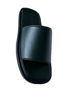 Bottega Veneta Men's Vienna Calf Leather Sandals Inkwell 7 US 667087 NIB $690