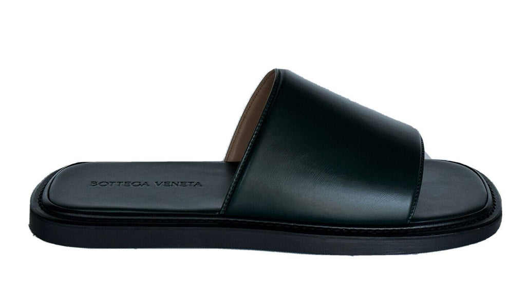 Bottega Veneta Men's Vienna Calf Leather Sandals Inkwell 6 US 667087 NIB $690