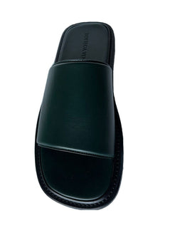 Bottega Veneta Men's Vienna Calf Leather Sandals Inkwell 6 US 667087 NIB $690