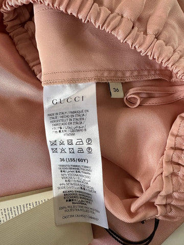 Gucci Women's Silk/Viscose Shorts Iced Pink 36 (XS) 625238 Made in Italy NWT