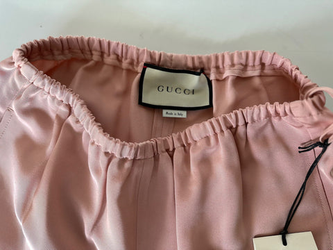 Gucci Women's Silk/Viscose Shorts Iced Pink 36 (XS) 625238 Made in Italy NWT