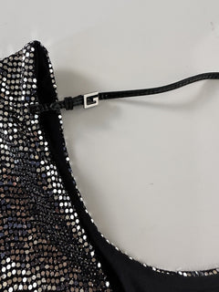 Gucci Metallic Effect Women's Bodysuit  XXS 621149 Made in Italy NWT $1850