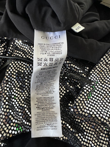 Gucci Metallic Effect Women's Bodysuit  XXS 621149 Made in Italy NWT $1850