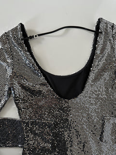 Gucci Metallic Effect Women's Bodysuit  XXS 621149 Made in Italy NWT $1850