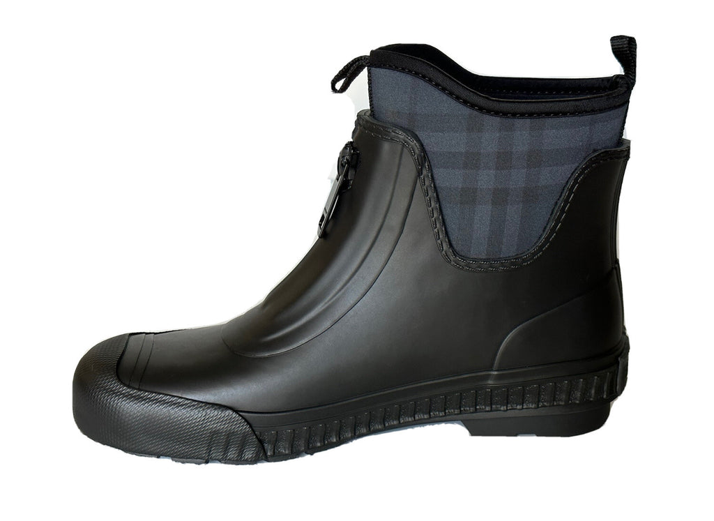 Burberry Rubber  Women's Black/Charcoal Ankle Boots 7 US (37 Euro) 8045835 NIB