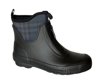 Burberry Rubber  Women's Black/Charcoal Ankle Boots 7 US (37 Euro) 8045835 NIB