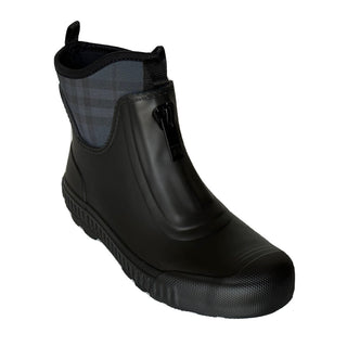 Burberry Rubber  Women's Black/Charcoal Ankle Boots 7 US (37 Euro) 8045835 NIB