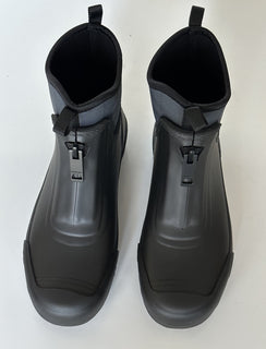 Burberry Rubber  Women's Black/Charcoal Ankle Boots 7 US (37 Euro) 8045835 NIB