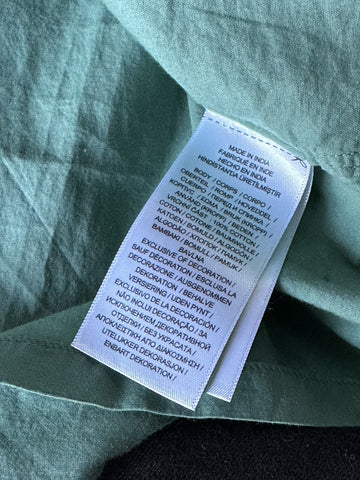 Polo Ralph Lauren Men's Green Short Sleeve Dress Shirt Large Made in India NWT