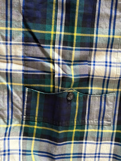 Burberry Men's Ink Blue Cotton Button-Up Shirt 2XL 40618961006 NWT $400