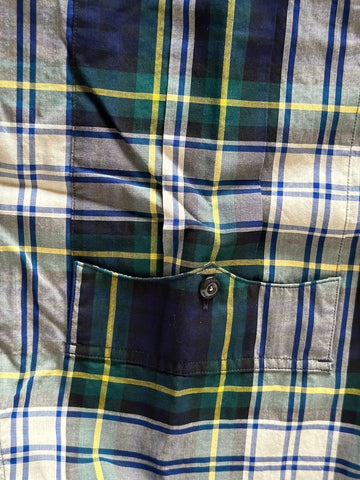 Burberry Men's Ink Blue Cotton Button-Up Shirt 2XL 40618961006 NWT $400