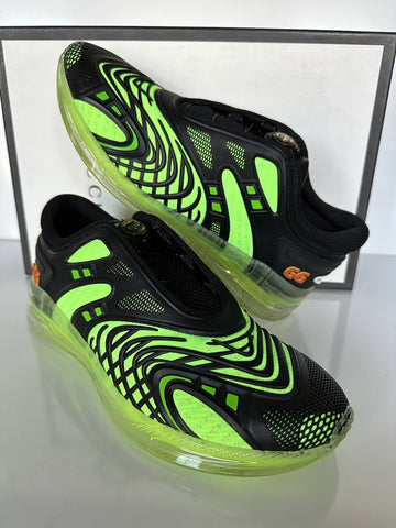 Gucci Ultrapace R Sneakers In Black and Green 8 US (Gucci 7.5) 620337 IT NIB