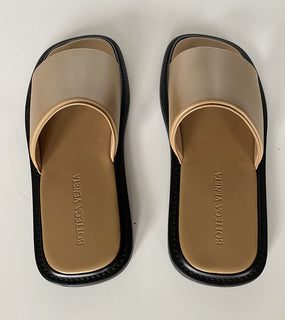 Bottega Veneta Men's Vienna Calf Leather Sandals Camel 6 US 667087 IT NIB $690