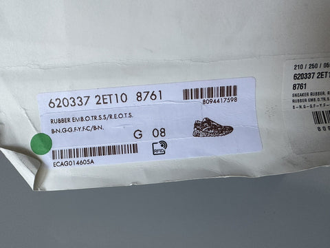 Gucci Ultrapace R Sneakers In Black and Green 8.5 US (Gucci 8) 620337 IT NIB