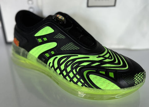 Gucci Ultrapace R Sneakers In Black and Green 8.5 US (Gucci 8) 620337 IT NIB