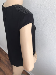 Armani Collezioni Women’s Black Blouse Size 6 (42 Euro) Made In Italy New $575