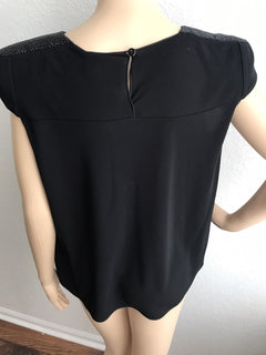 Armani Collezioni Women’s Black Blouse Size 6 (42 Euro) Made In Italy New $575