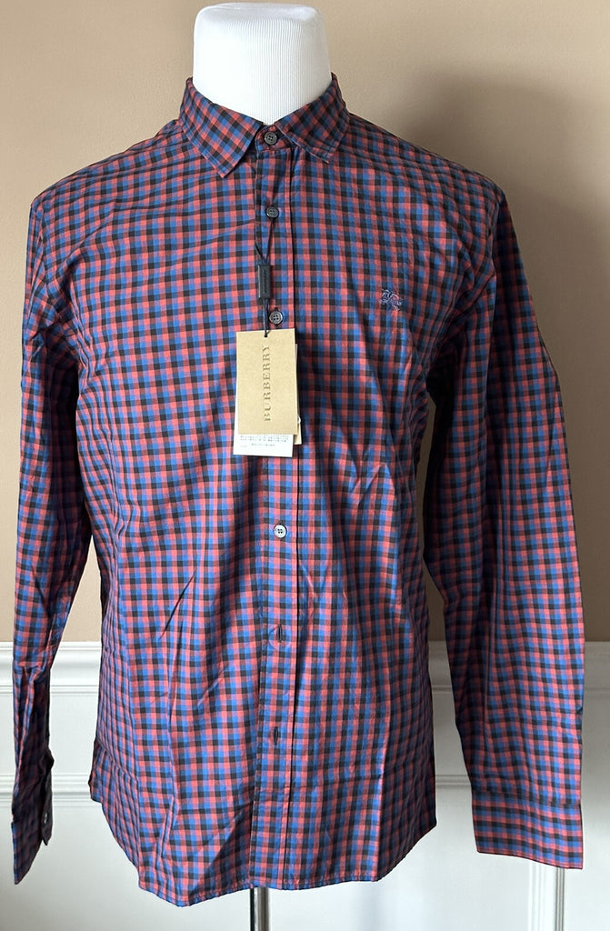 Burberry Brit Men's Parade Red Cotton Button-Up Shirt 2XL 3996150 NWT $250