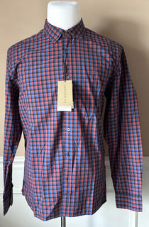 Burberry Brit Men's Parade Red Cotton Button-Up Shirt 2XL 3996150 NWT $250