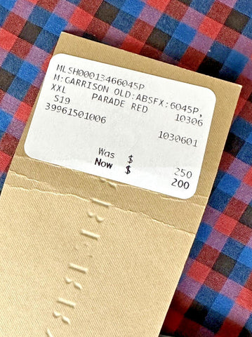 Burberry Brit Men's Parade Red Cotton Button-Up Shirt 2XL 3996150 NWT $250