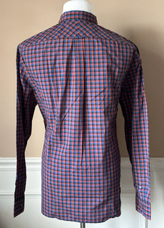 Burberry Brit Men's Parade Red Cotton Button-Up Shirt 2XL 3996150 NWT $250