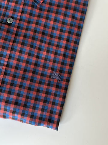 Burberry Brit Men's Parade Red Cotton Button-Up Shirt 2XL 3996150 NWT $250