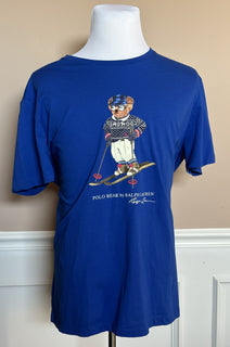 Polo Ralph Lauren Bear Short Sleeve T-Shirt Blue XL/TG NWT