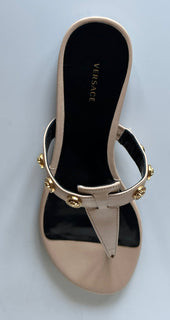 VERSACE Medusa Women's Beige Sandals 7.5 US (37.5 Euro) DST669CS Spain NIB $850